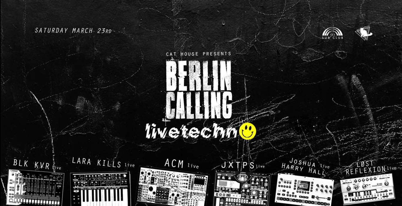Berlin Calling Live Techno - Página frontal
