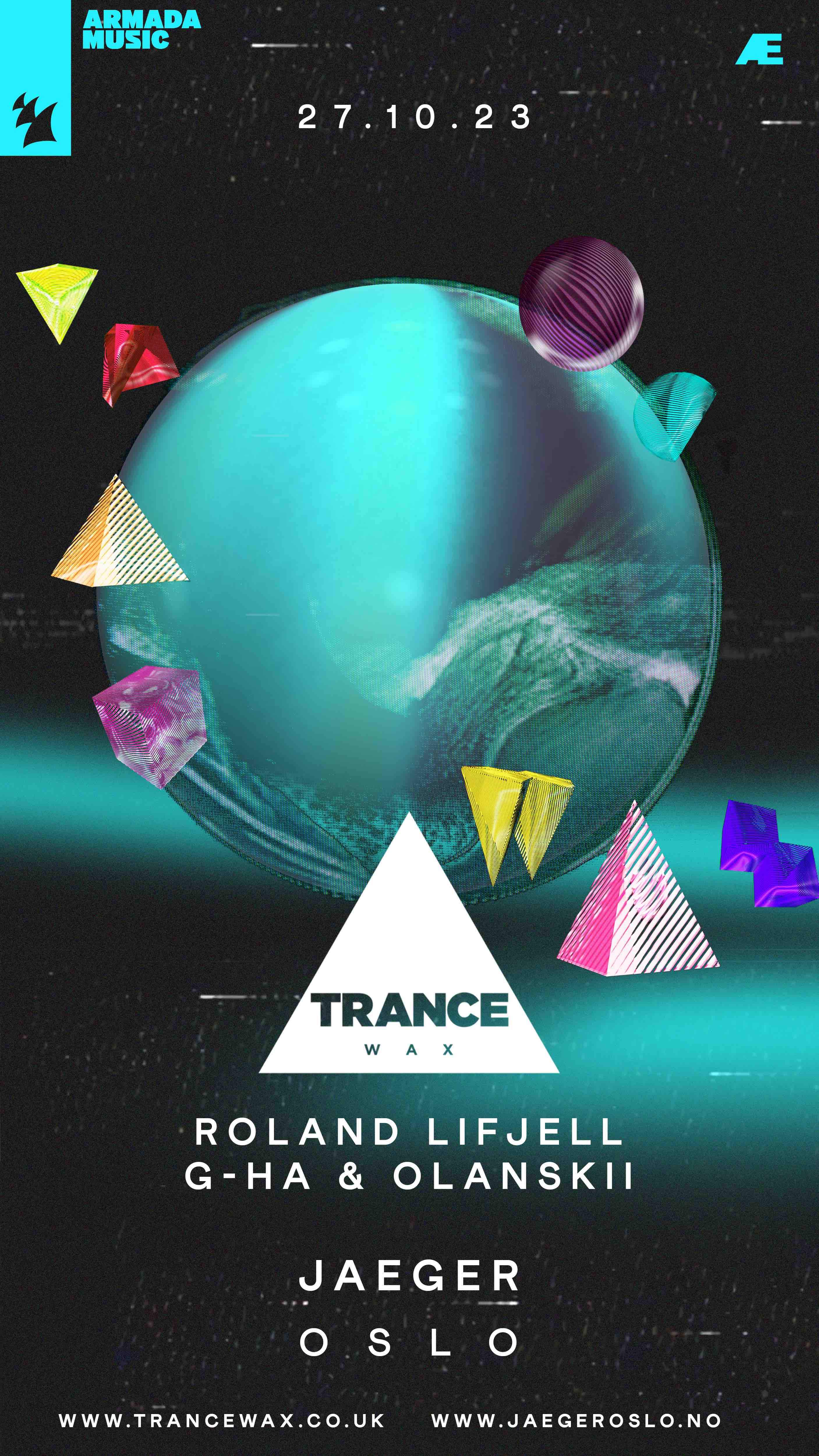 Frædag: Trance Wax + Roland Lifjell - フライヤー表