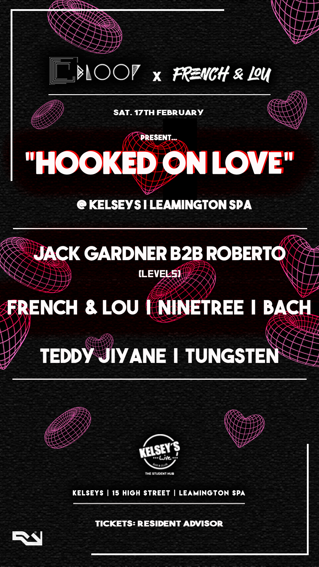 Bloop X French & Lou: Hooked On Love - フライヤー表