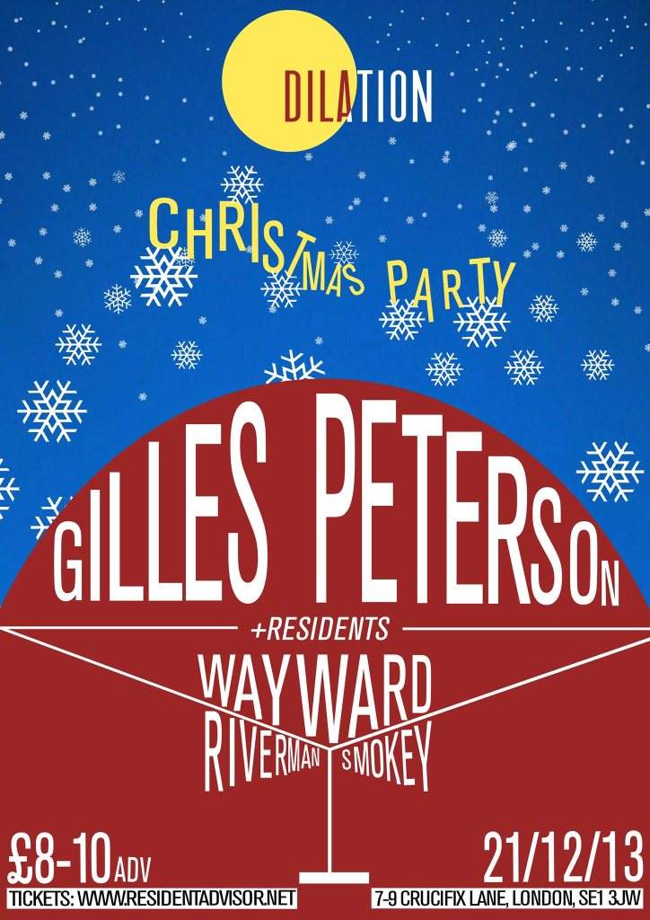 Dilation Christmas Party with Gilles Peterson - Página frontal