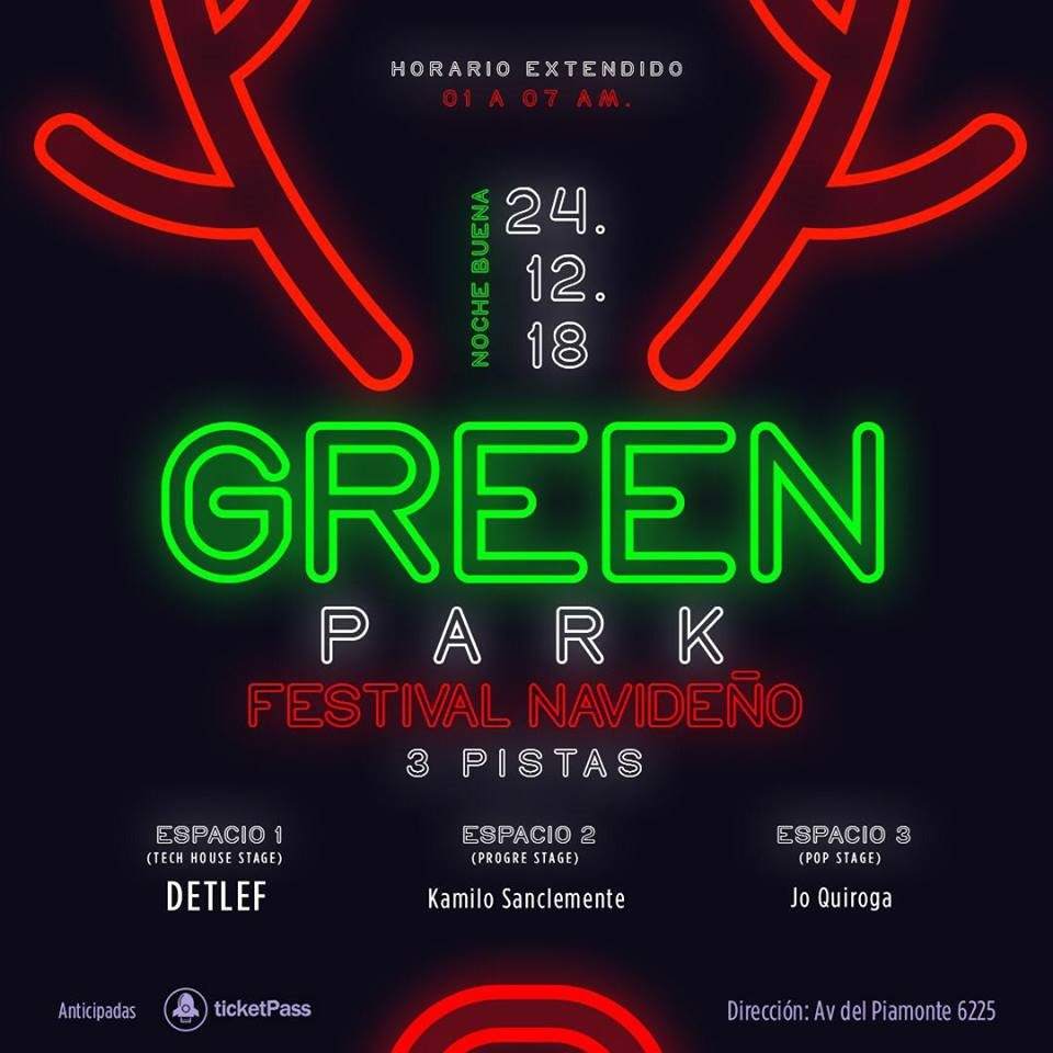 Green Park Festival Navideño - Página trasera