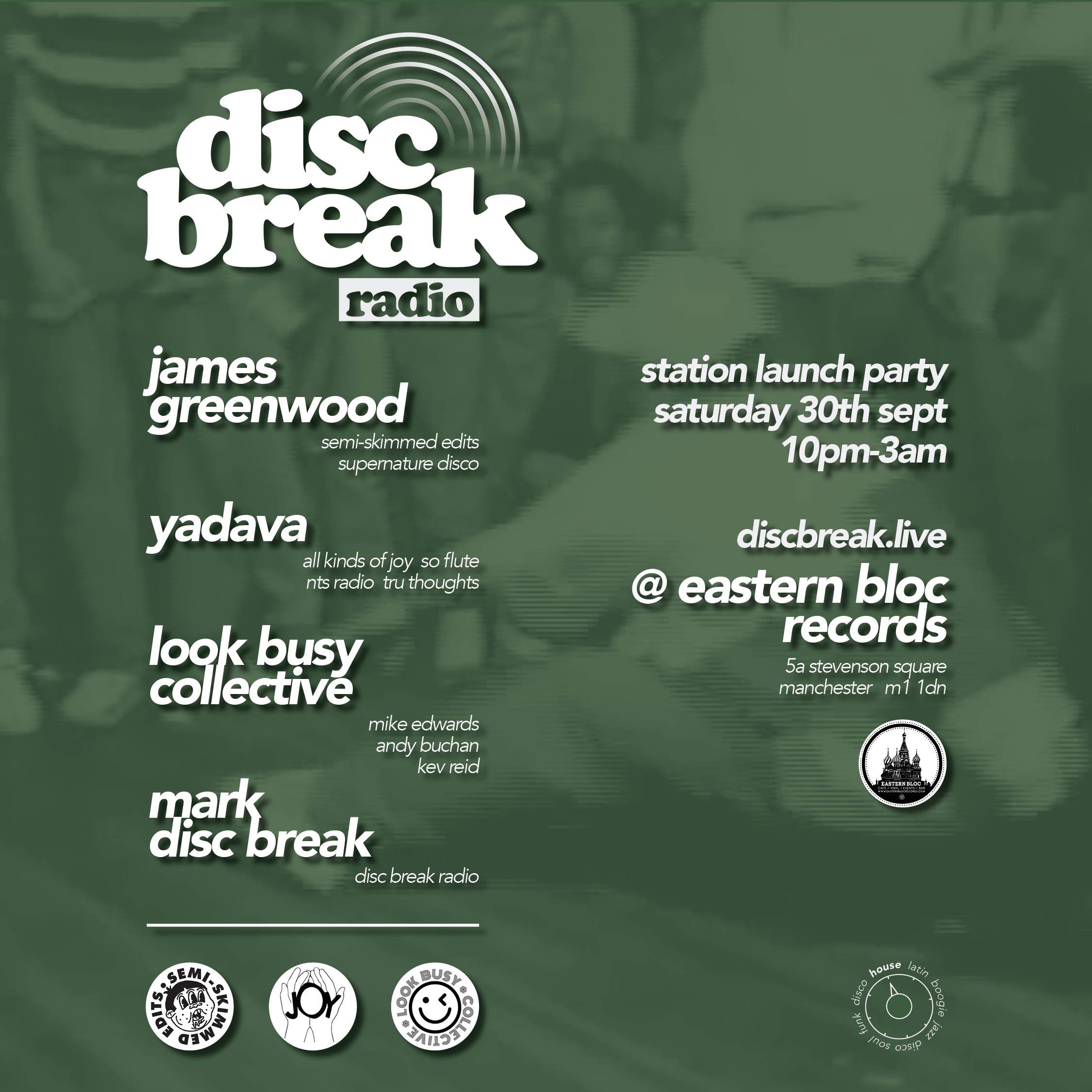 Disc Break Station Launch Party - フライヤー表