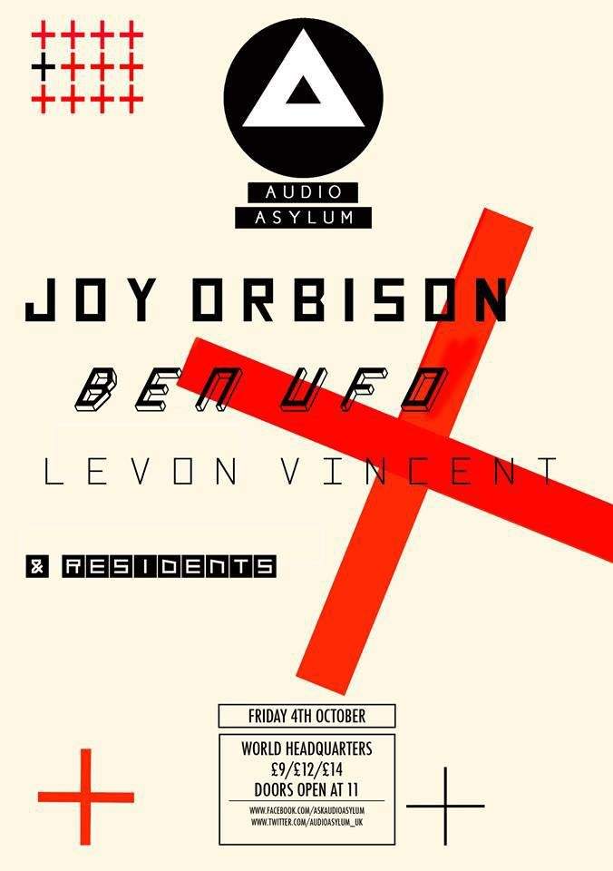 Audio Asylum: Joy Orbison, Ben UFO & Levon Vincent - Página frontal