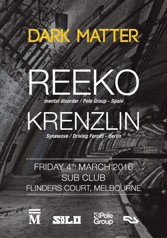 Dark Matter w' Reeko // Krenzlin - Página frontal