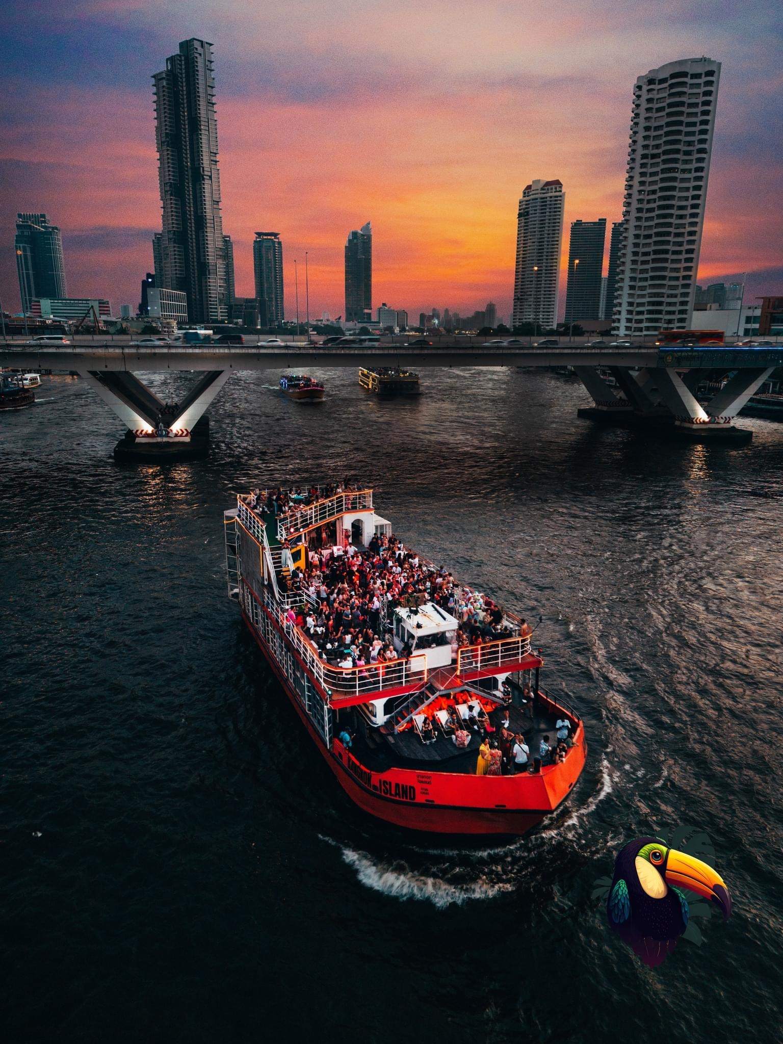 Swerrve Digital x Bangkok island Boat Party with Baccus [FR] - フライヤー裏
