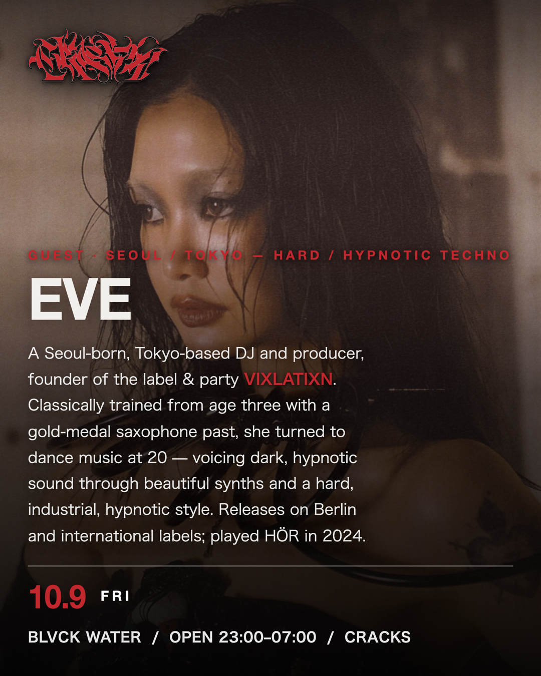 HARD TECHNO 'CRACKS' with EVE, FENGX2, _goodbyeforever_ at Blvck