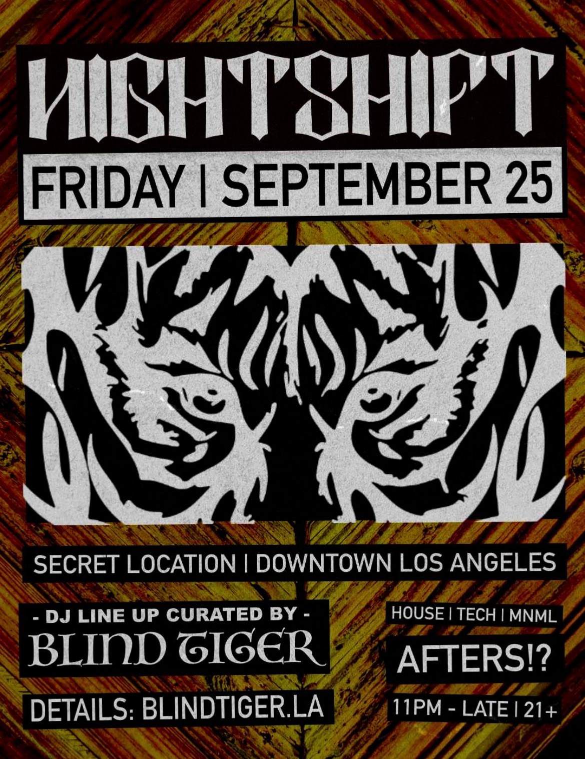 邦楽 Friday Night Plans Location Los Angeles NIGHTSHIFT AFTER HOURS at The Lexington, Los Angeles · Tickets