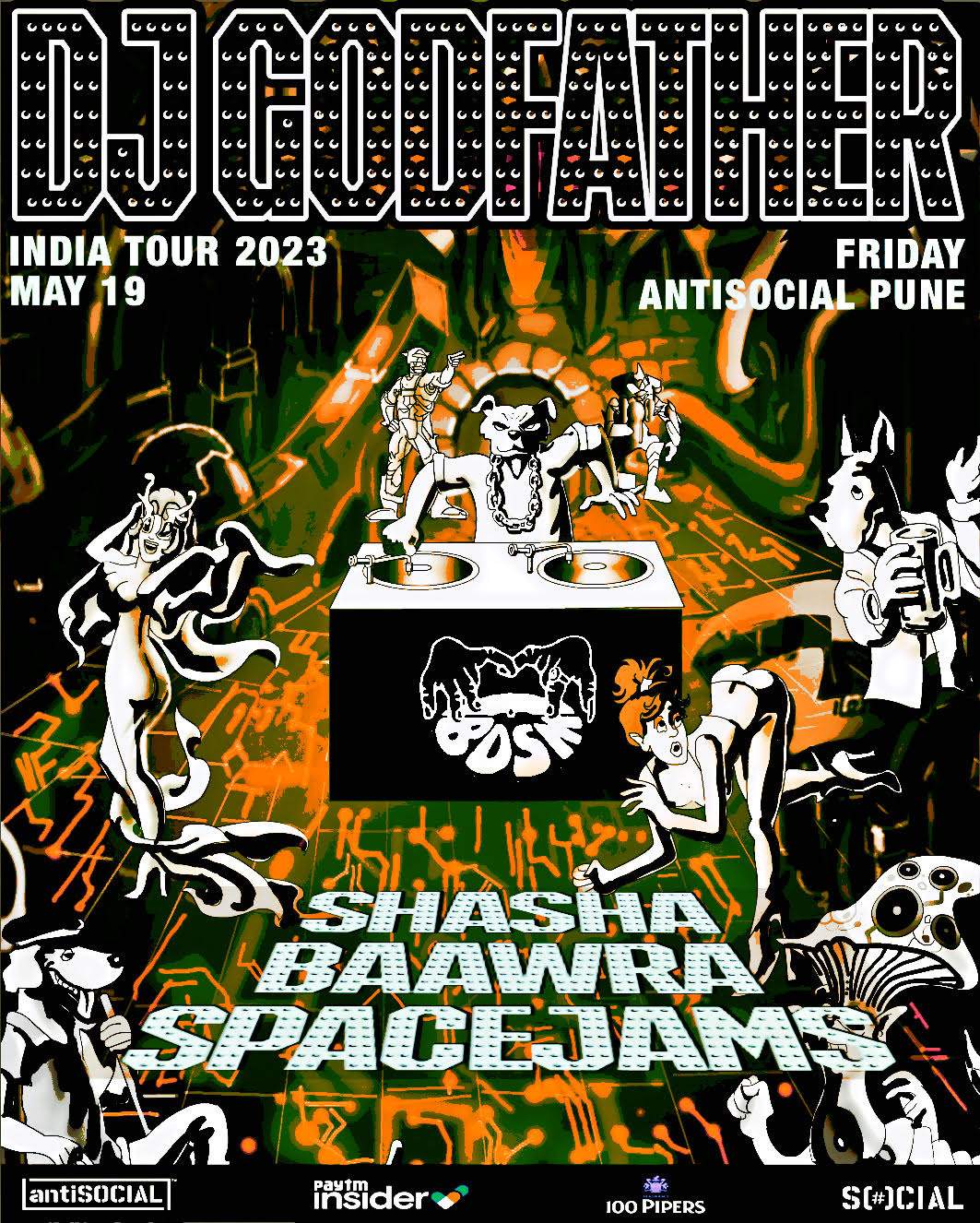 BDSM BDSM X Antisocial Present The DJ GODFATHER at Antisocial, Mumbai