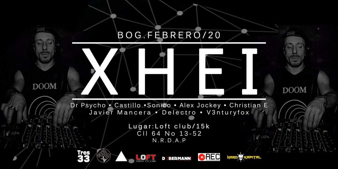 Xhei Tour Colombia 2015 - フライヤー表