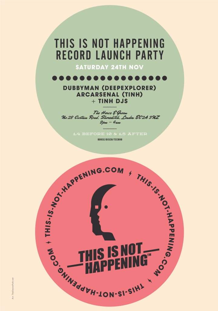 This Is Not Happening Record Launch Party - Página frontal