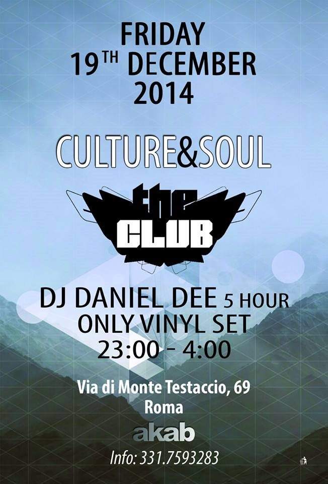 The Club presenta Culture & Soul - フライヤー表