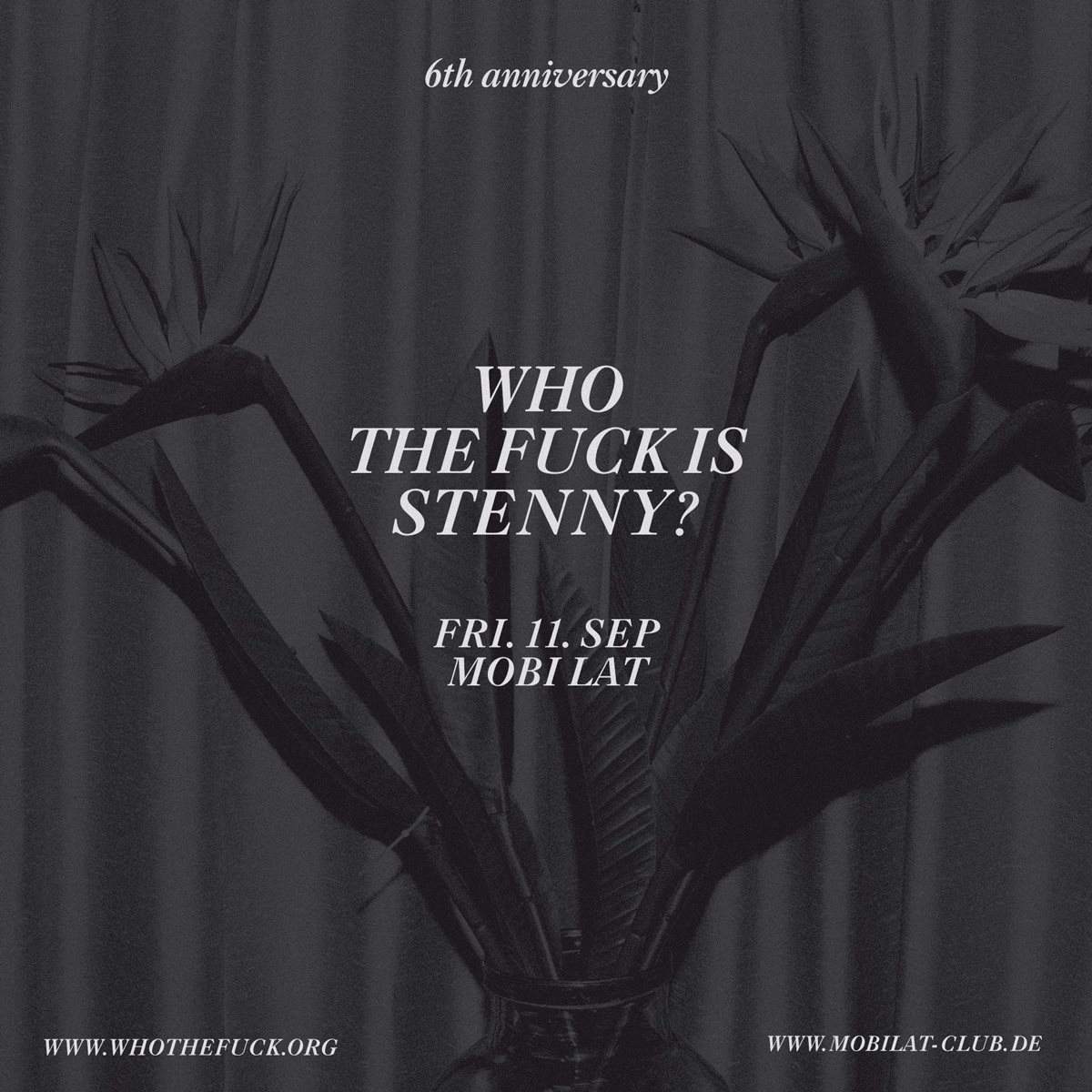 Who The F*ck is Stenny - フライヤー表