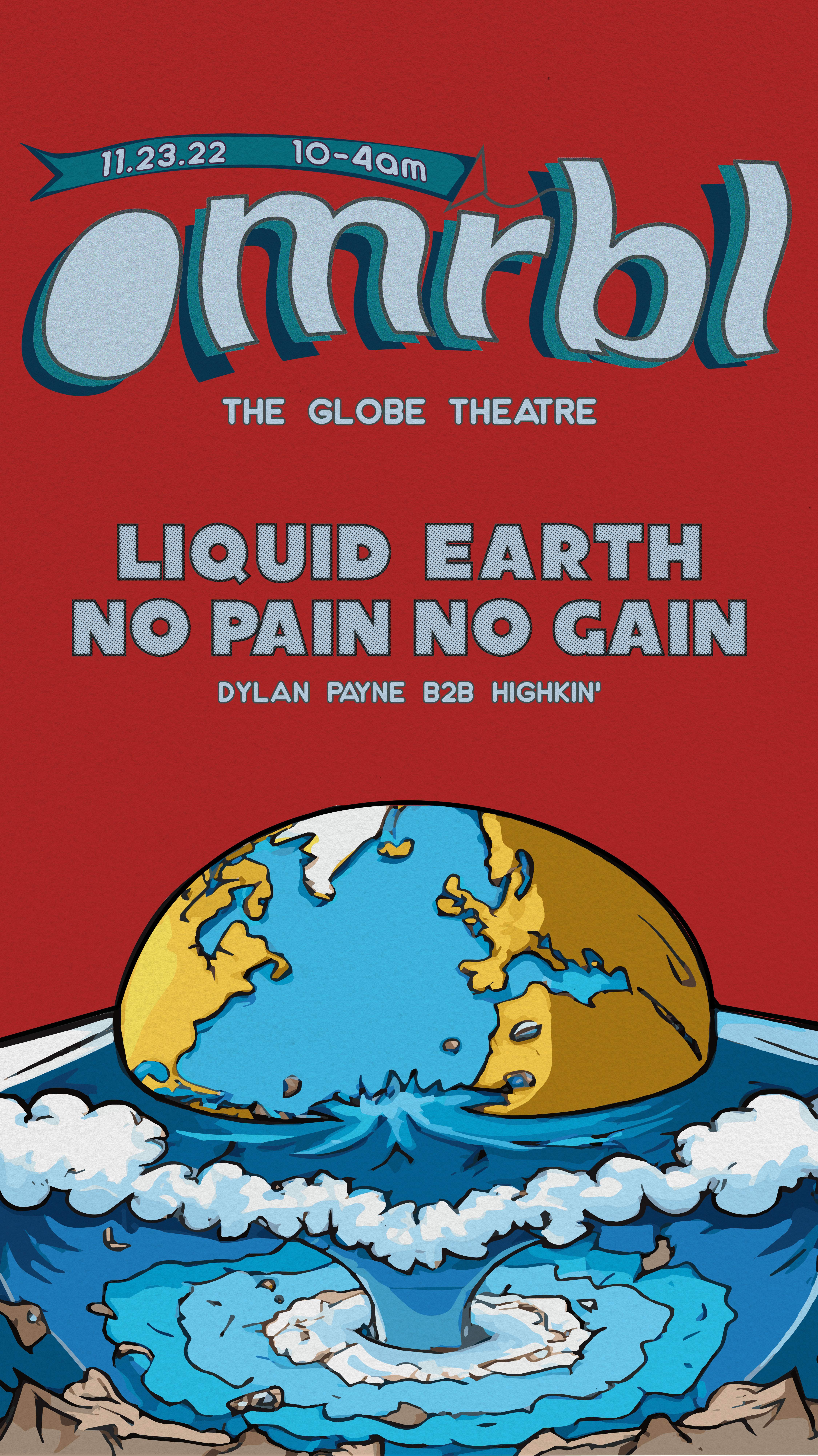 MARBLE: Liquid Earth & No Pain No Gain - フライヤー表
