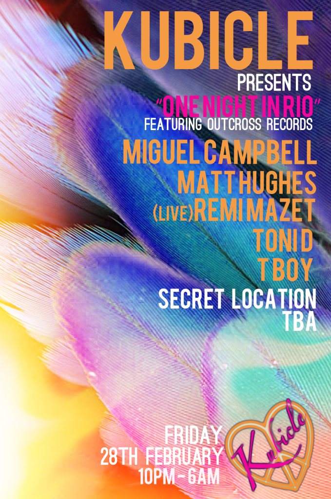 Kubicle presents Miguel Campbell & Outcross Records for One Night in Rio - Página frontal