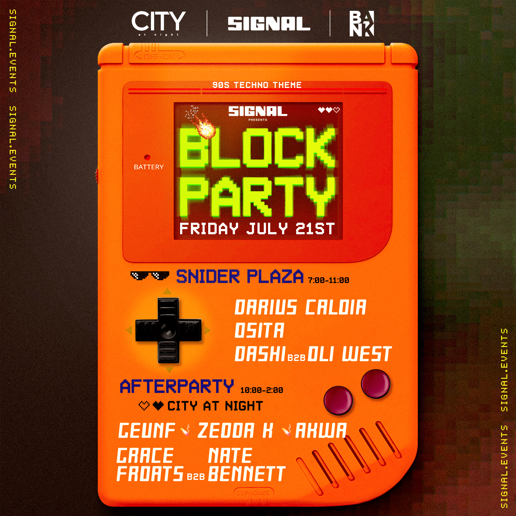 SIGNAL04 Block Party + After Party - フライヤー表