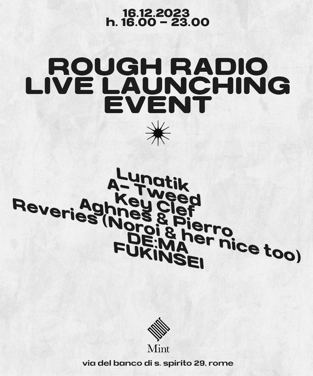 Rough Radio.live launching event - Página frontal