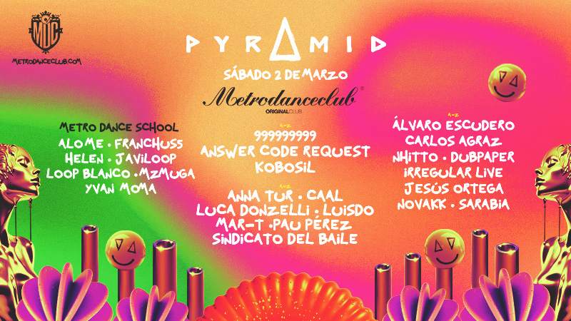 PYRAMID GOES TO Metro Dance Club - フライヤー表