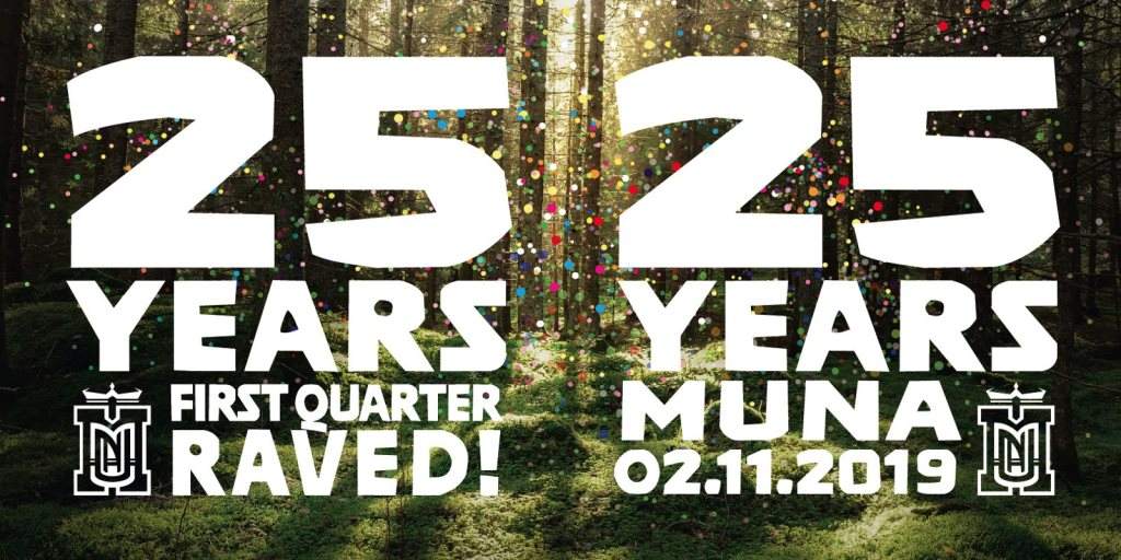 25 Jahre Geburtstagsmuna - First Quarter Raved - フライヤー裏