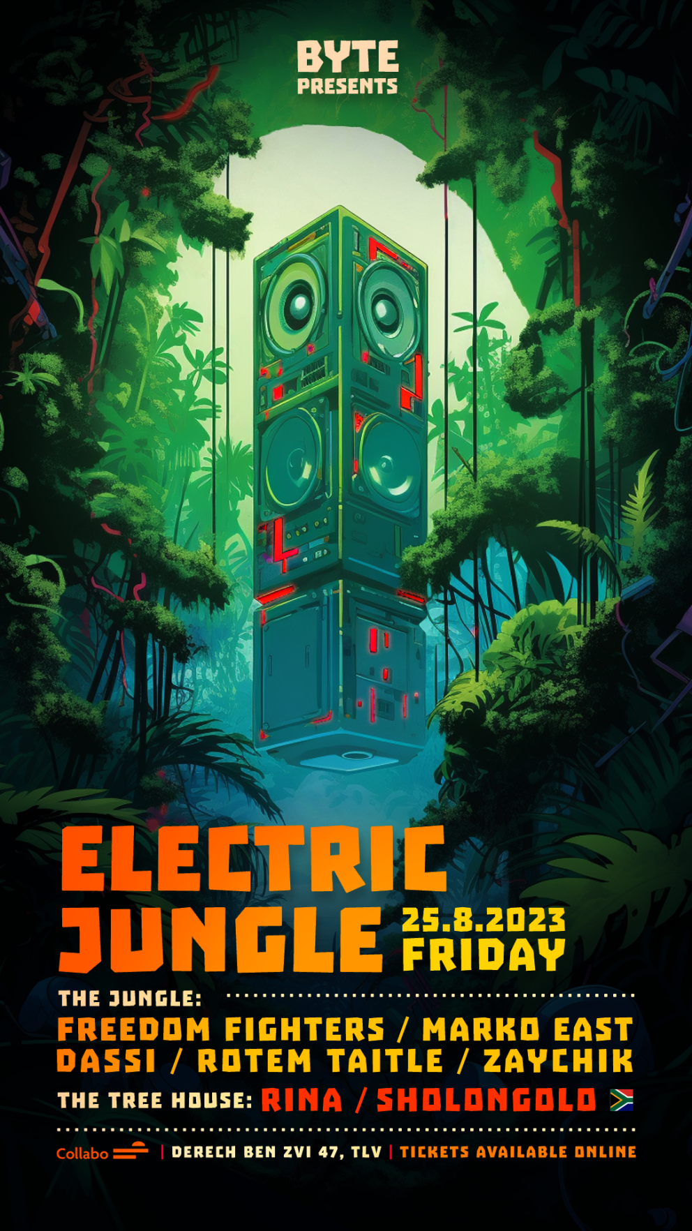 BYTE presents // ELECTRIC JUNGLE // - フライヤー表