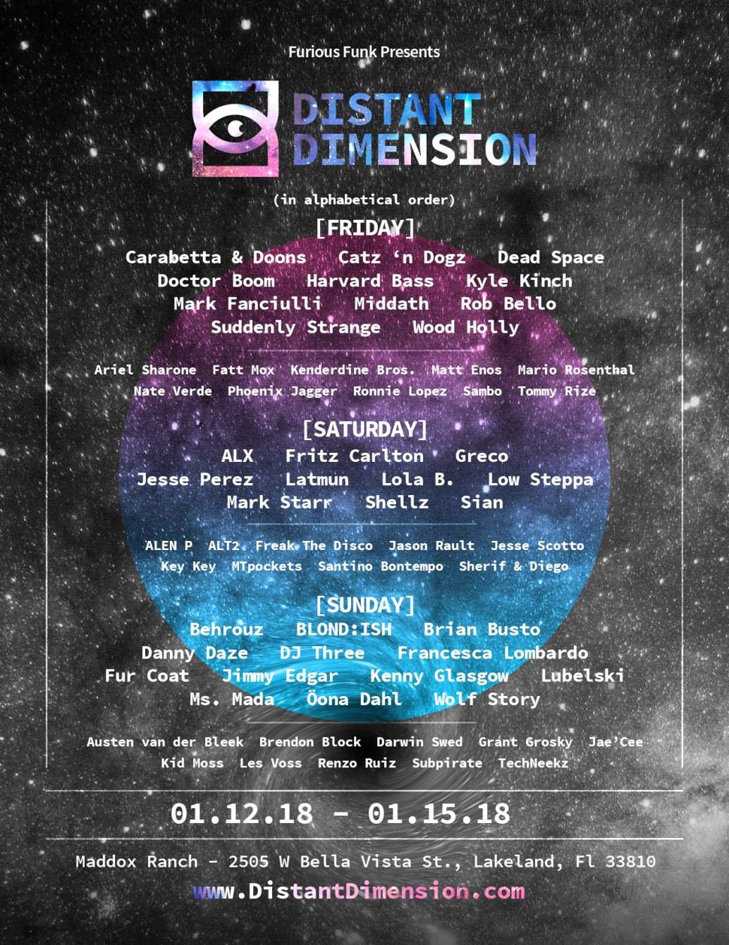 Distant Dimension - House Music & Camping Festival - Página trasera