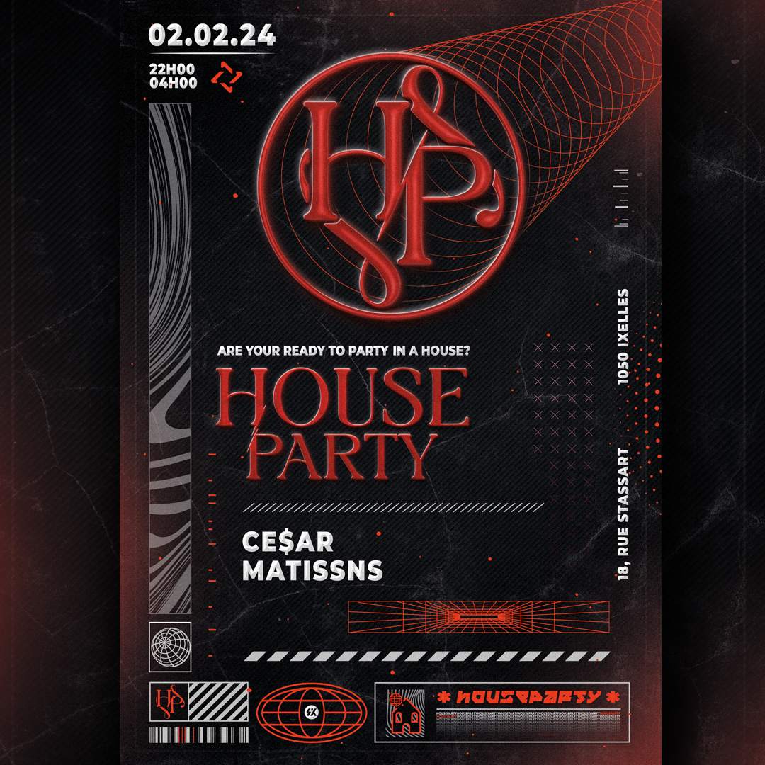 House Party - フライヤー表