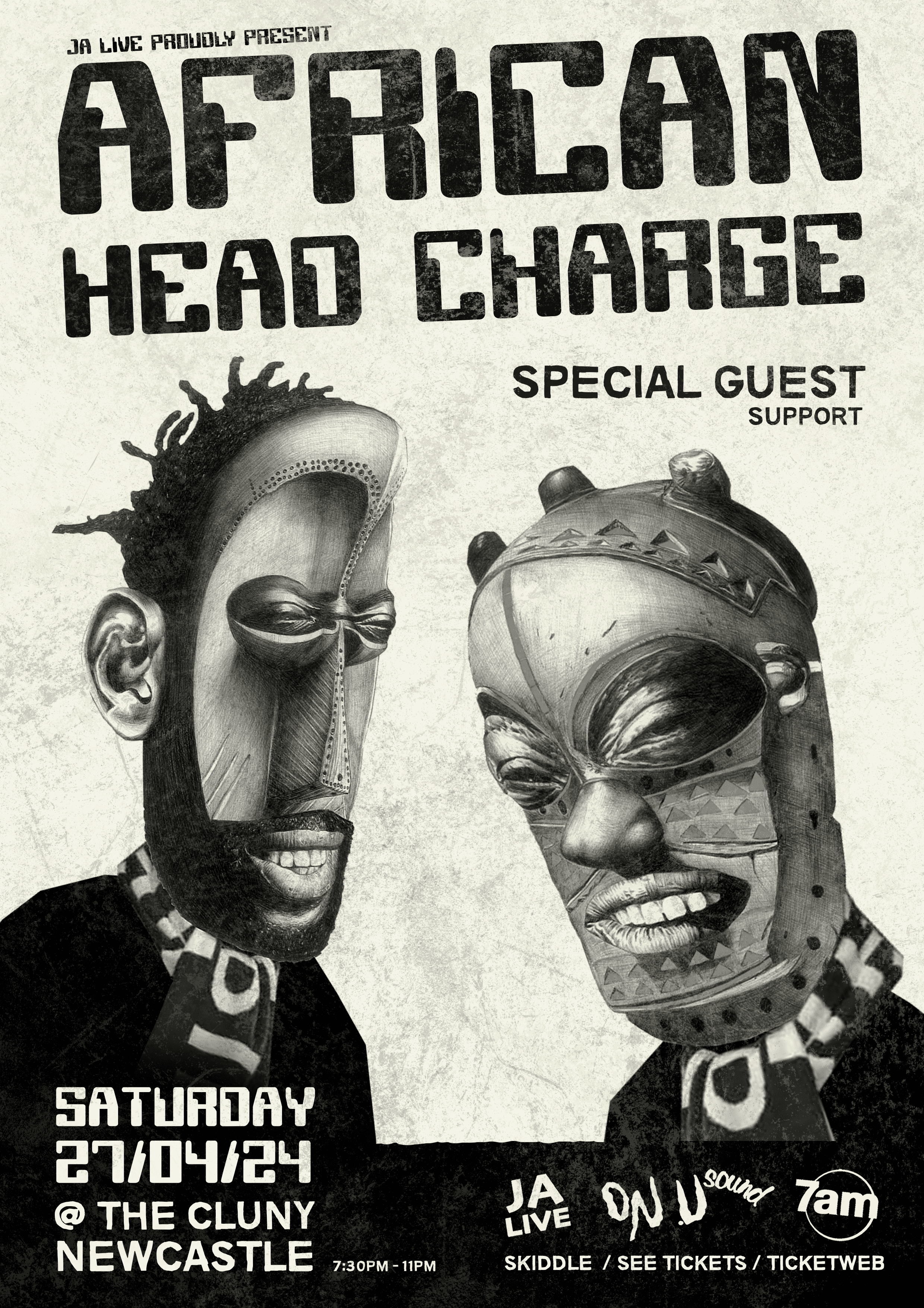 African Head Charge - フライヤー表