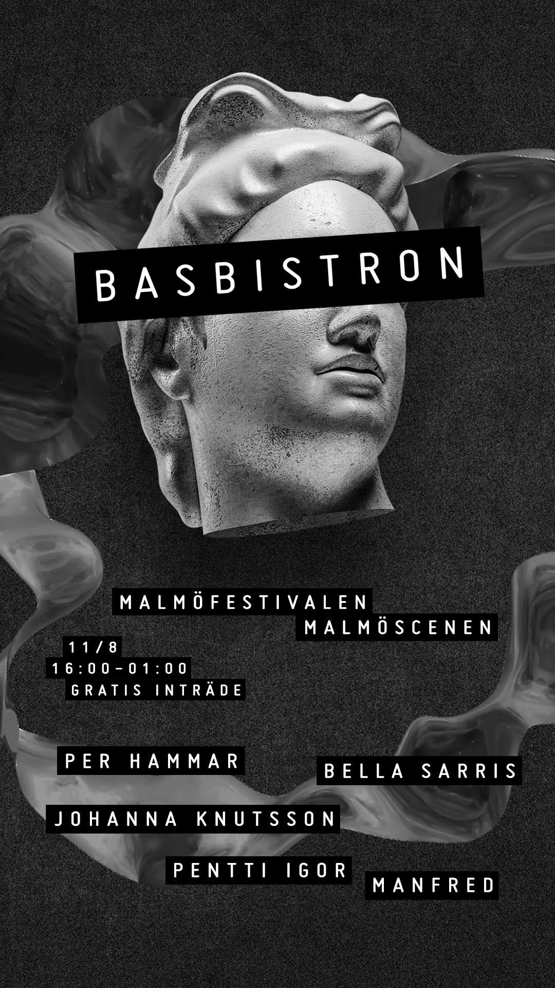 Basbistron på Malmöfestivalen - Página frontal