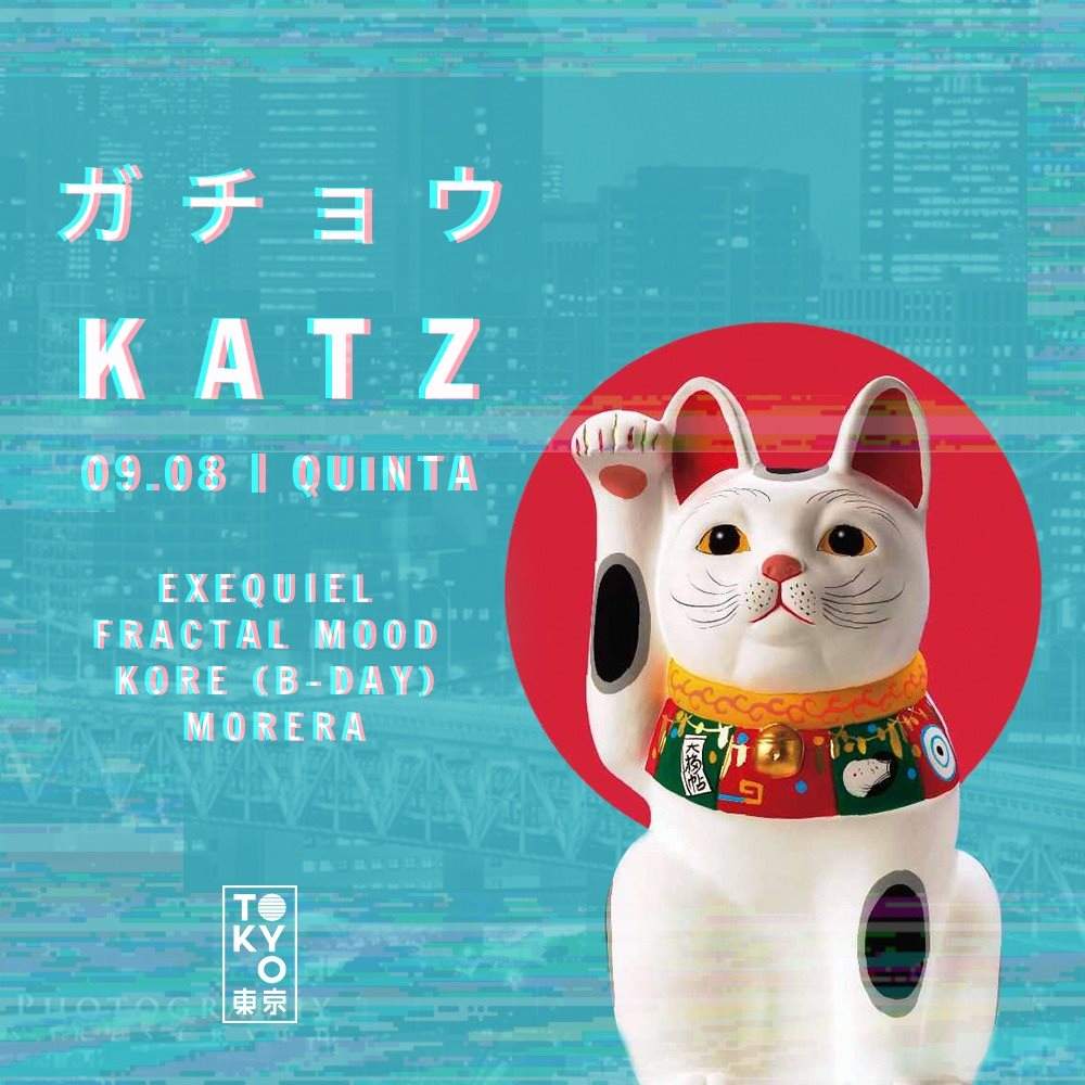 Katz 猫 na Cobertura do Tokyo - フライヤー表