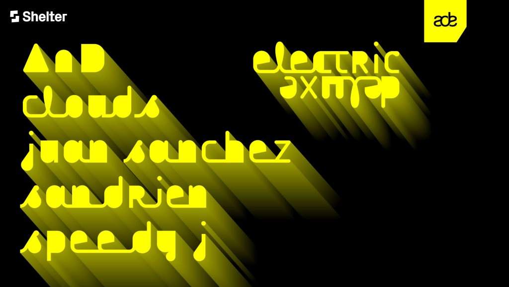 Shelter; Electric Deluxe ADE with Speedy J, AnD, Clouds, Sandrien - フライヤー表