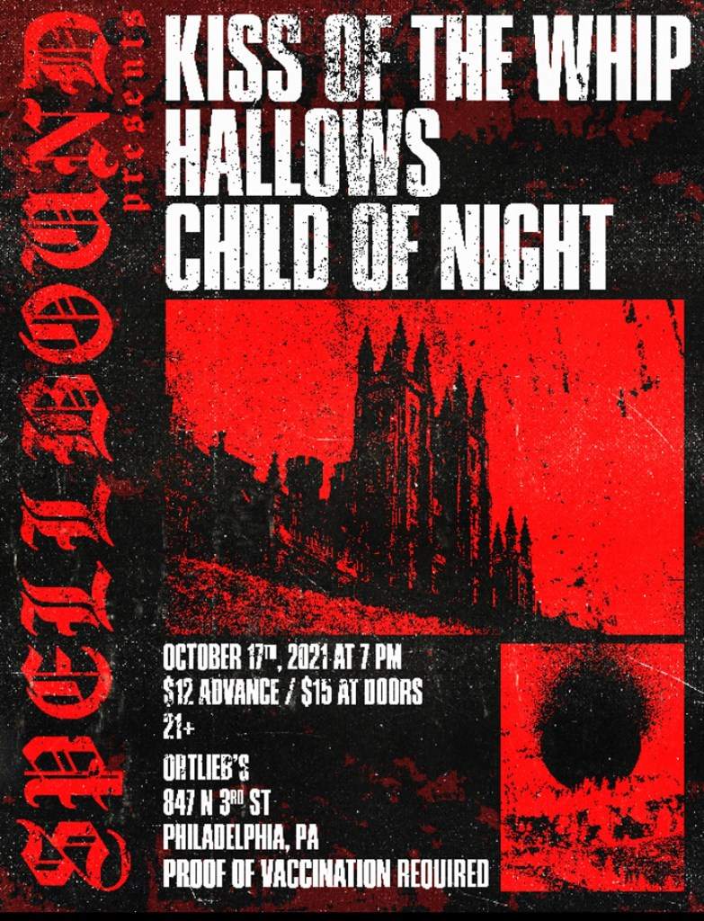 Spellbound present: Hallows / Kiss of The Whip / Child of Night - Página frontal