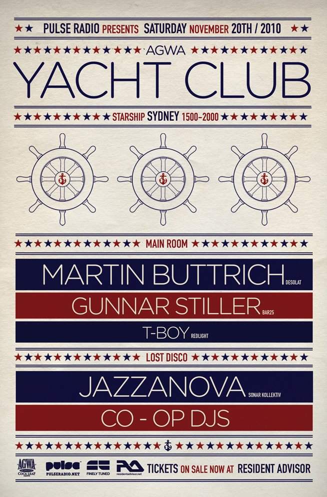 Agwa Yacht Club with Martin Buttrich & Jazzanova - フライヤー表