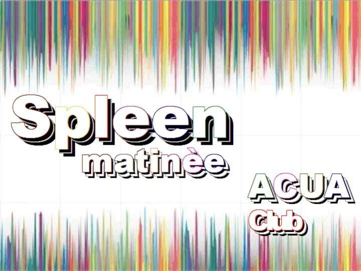 Spleen Matinee Afterhours - フライヤー表