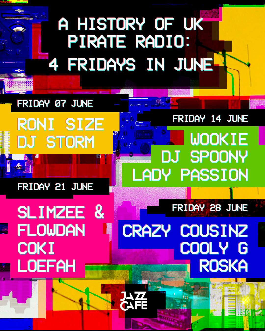 A History of UK Pirate Radio: UK Funky w/ Crazy Cousinz, Roska, Cooly G, Marcus Nasty - Página frontal