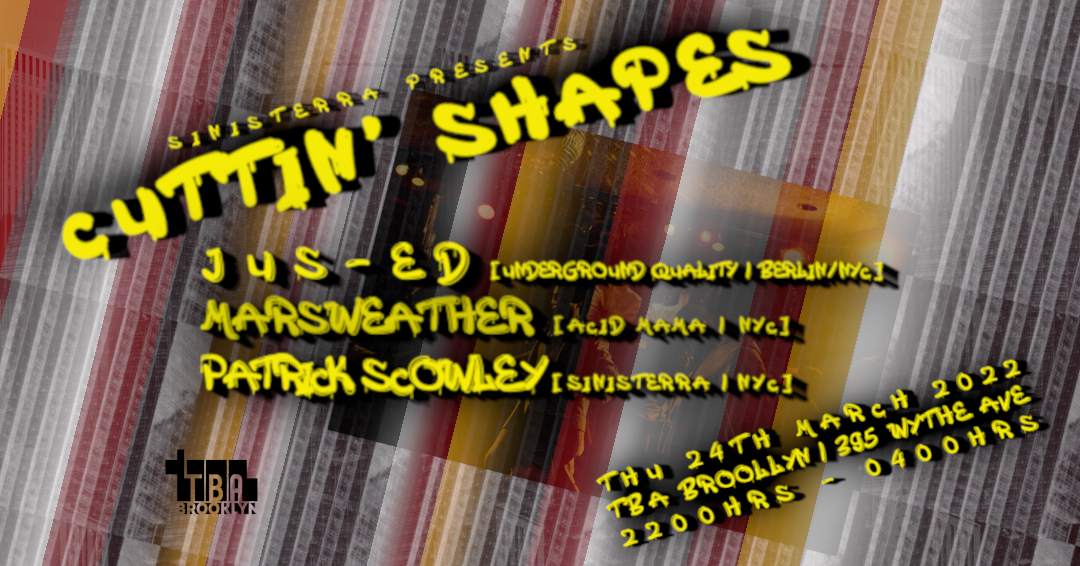 Sinisterra presents Cuttin' Shapes: Jus-Ed, Marsweather, Patrick Scowley - Página trasera