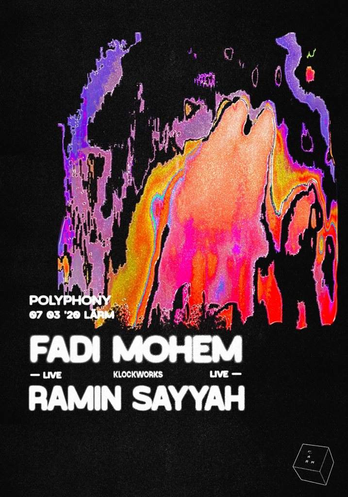 ▩ Polyphony ▩ Fadi Mohem Live ▩ Ramin Sayyah Live ▩ - フライヤー表