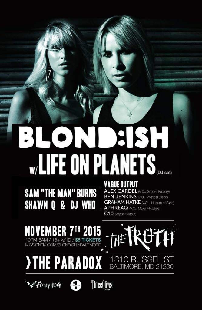 The Truth - Blond:ISH with Life On Planets - フライヤー表