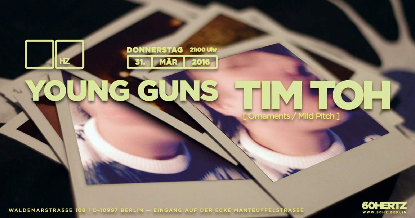 Young Guns w Tim Toh - フライヤー表