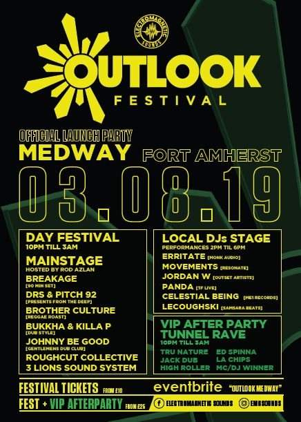 EMG x Outlook Festival Official Medway Launch Party - フライヤー裏