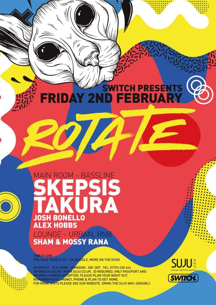 Rotate #4 with Skepsis & Takura - フライヤー表