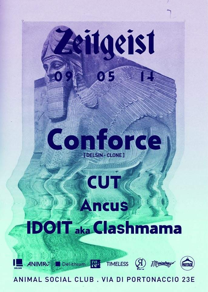 Zeitgeist with Conforce (Delsin / Clone) - CUT - Ancus - Idoit aka Clashmama - Página frontal