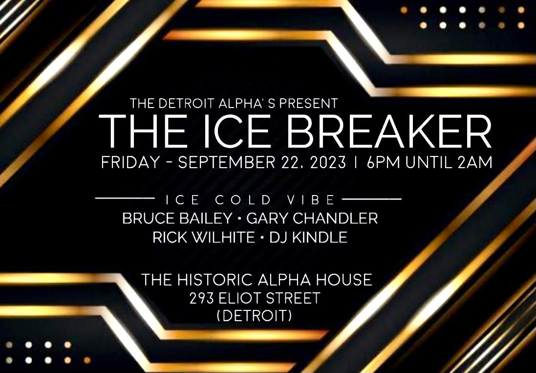 The Detroit Alpha's Ice Breaker - フライヤー表