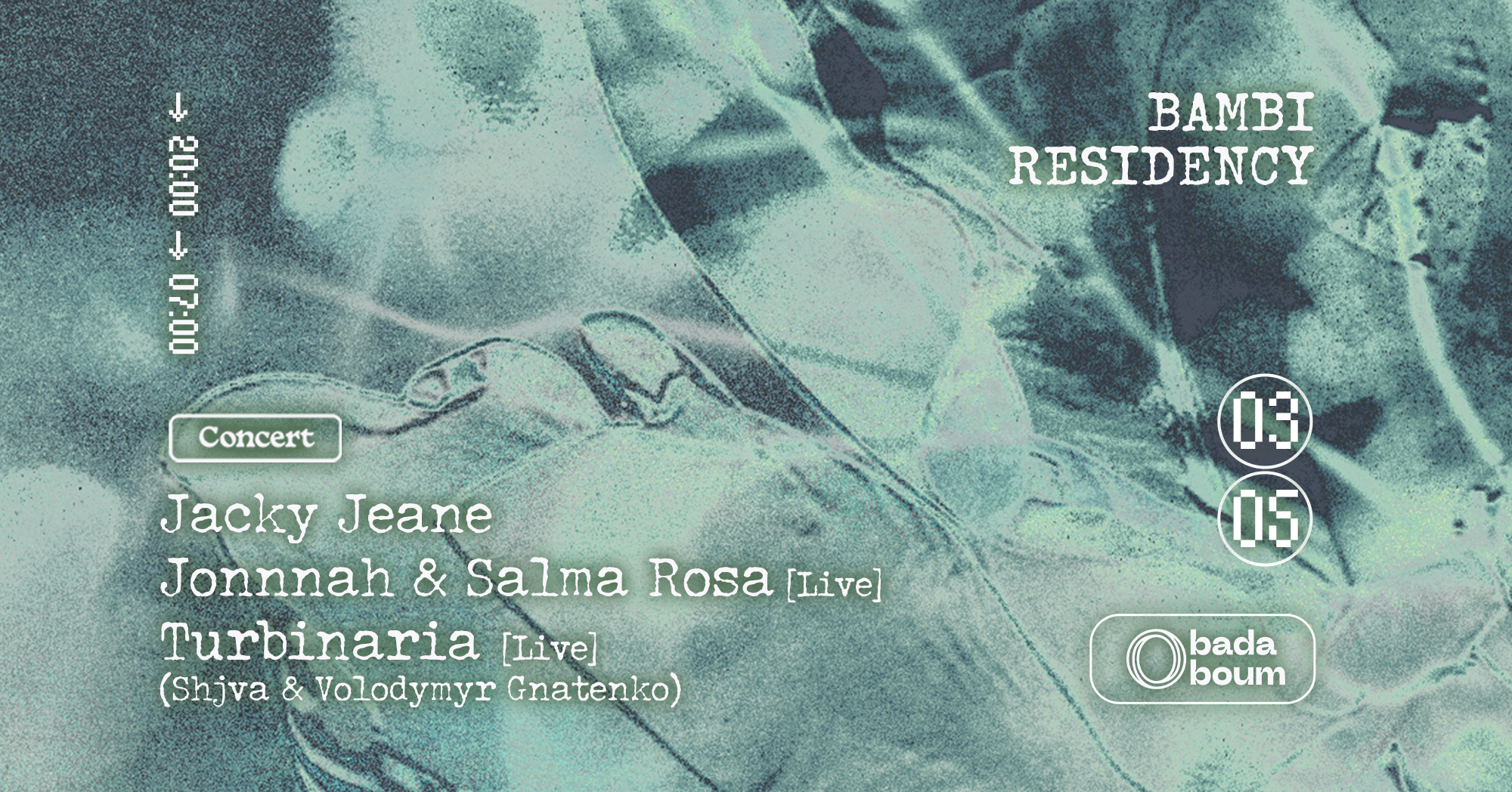 Concert — Bambi residency w/ Turbinaria live (+) Salma Rosa & Jonnnah live (+) Jacky Jeane - Página frontal