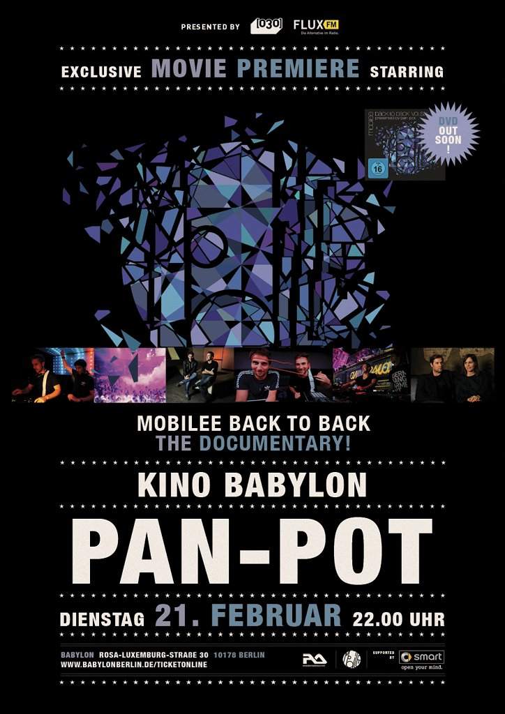 Mobilee Back To Back: Pan-Pot The Documentary - Página frontal