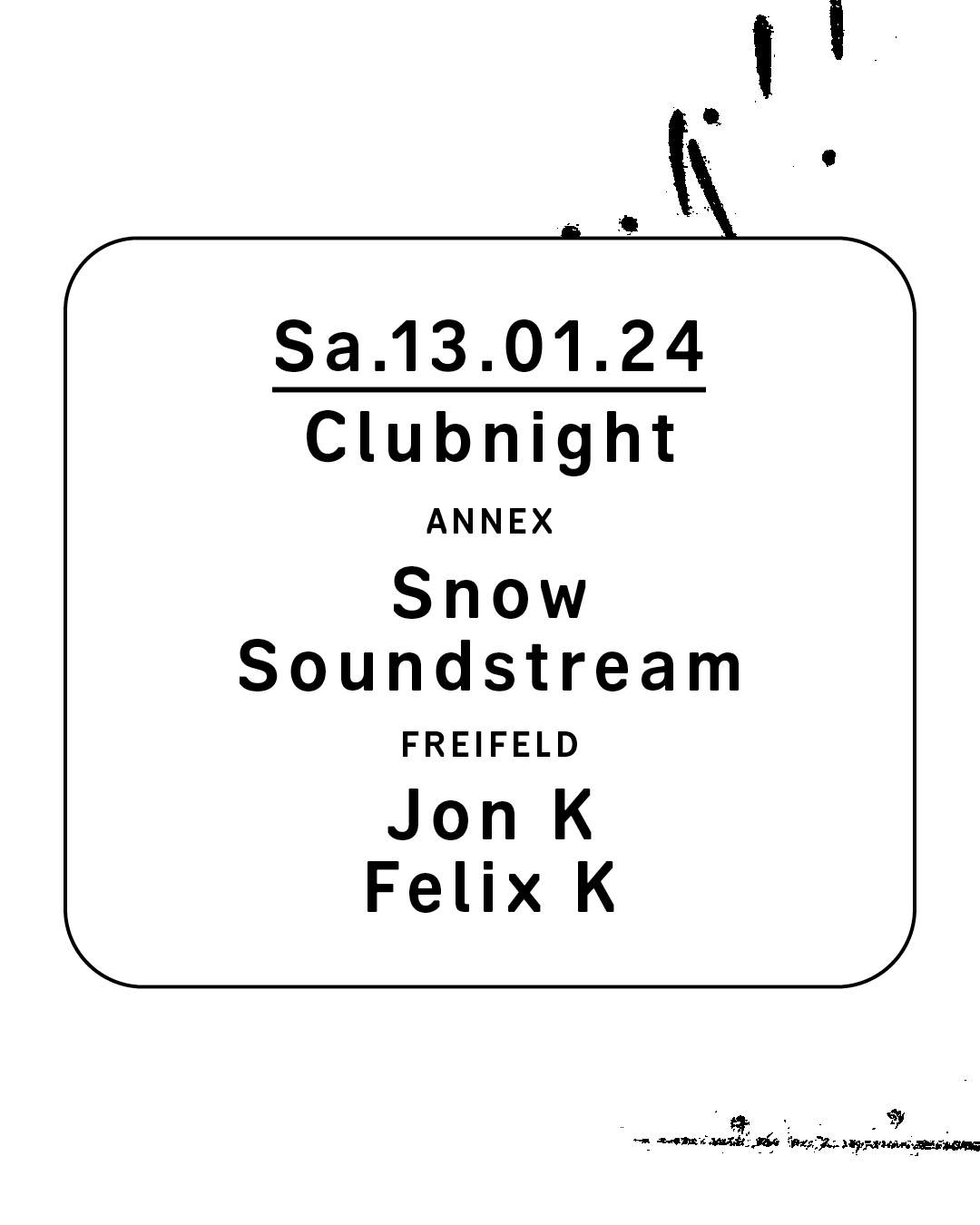 Clubnight - Jon K, Felix K, Snow, Soundstream - Página trasera