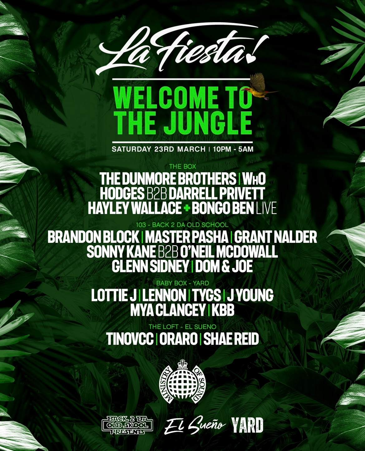 La Fiesta - Welcome To The Jungle - フライヤー表