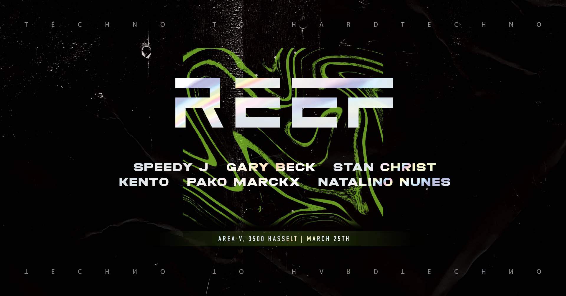 REEF: Speedy J, Gary Beck, Stan Christ, Kento, Pako Marckx, Natalino Nunes - Página frontal