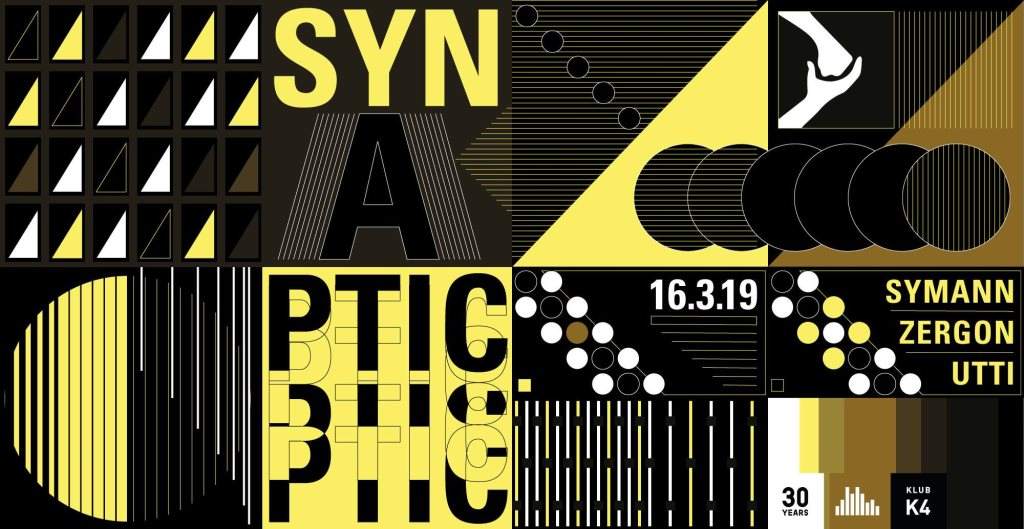 Synaptic: Symann, Zergon, Ulix & Utti - フライヤー表