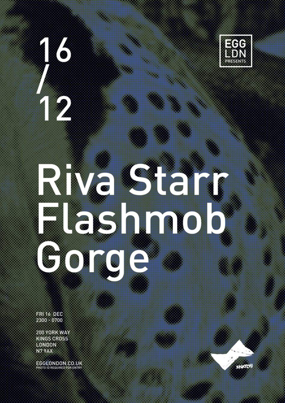 Egg presents: Riva Starr, Flashmob & Gorge - Página frontal