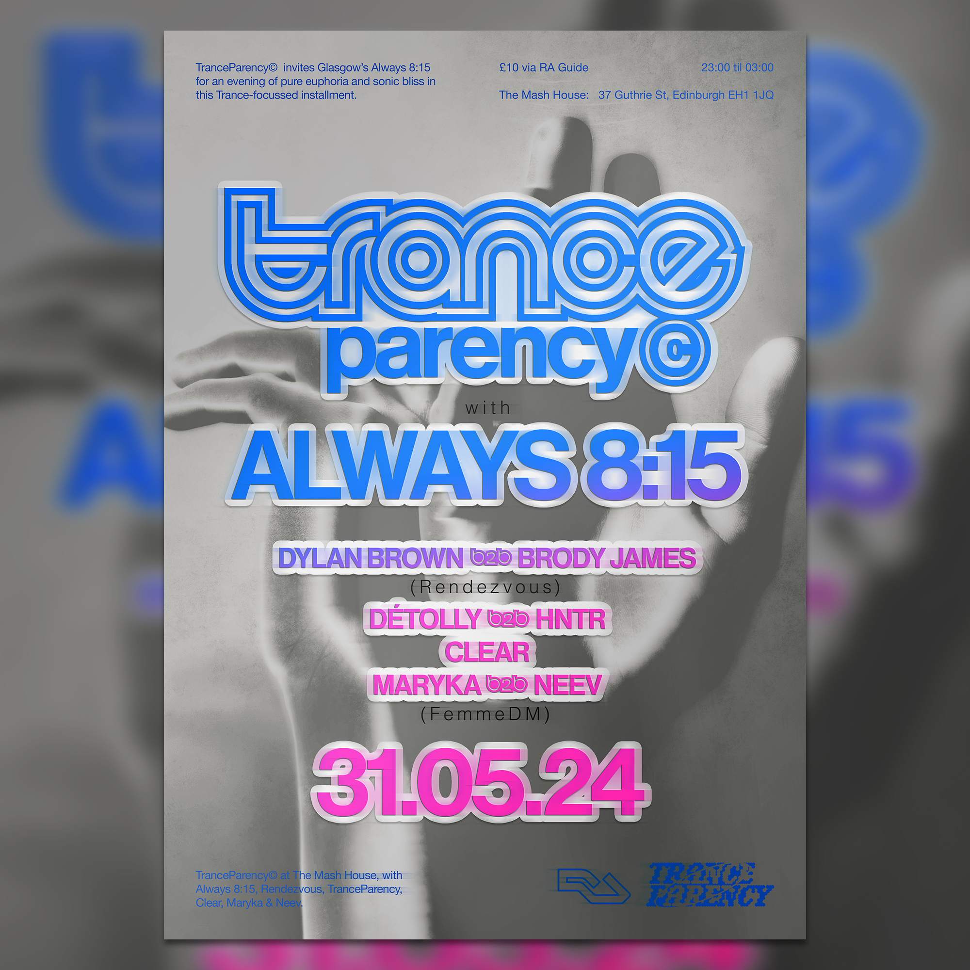 TranceParency with ALWAYS 8:15 - Página frontal