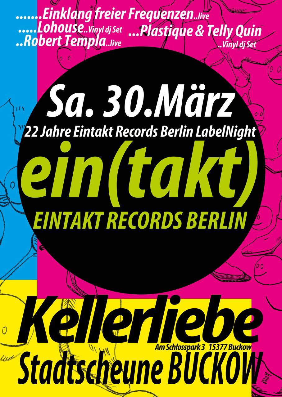 Kellerliebe, 22 Jahre Eintakt Records Label Night - フライヤー表